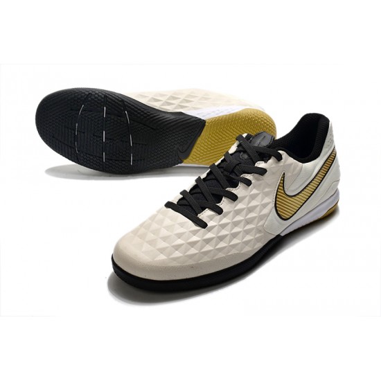 Scarpe da calcio Nike Tiempo Lunar Legend VIII Pro IC Cream doro