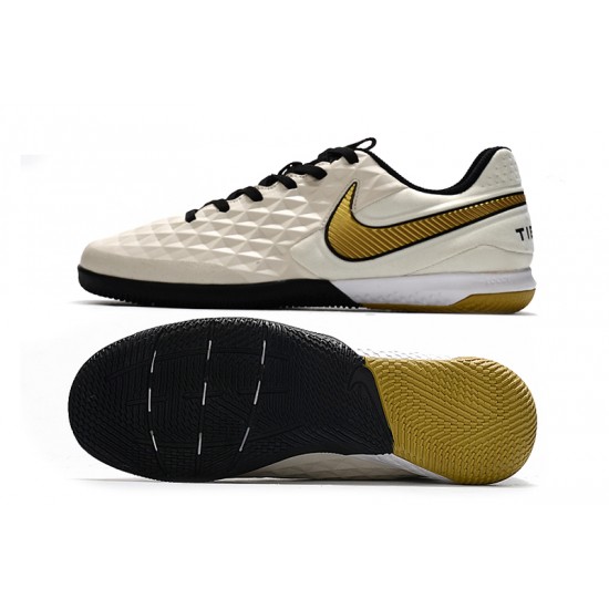 Scarpe da calcio Nike Tiempo Lunar Legend VIII Pro IC Cream doro