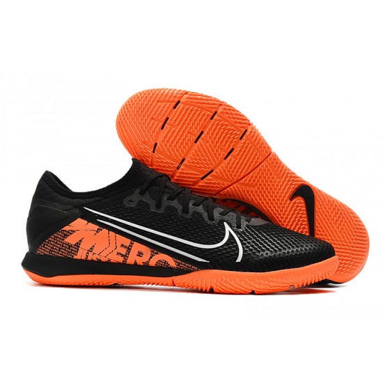 Scarpe da calcio Nike Vapor 13 Pro IC MD Nero Arancia