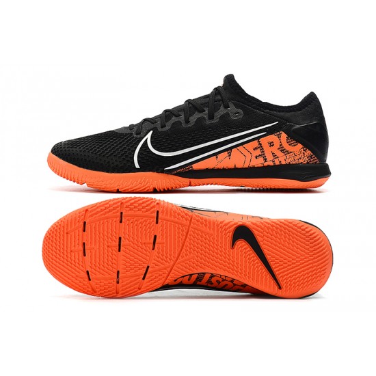 Scarpe da calcio Nike Vapor 13 Pro IC MD Nero Arancia