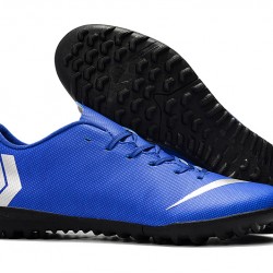 Scarpe da calcio Nike Vaporx 12CLUB TF Blu Argento