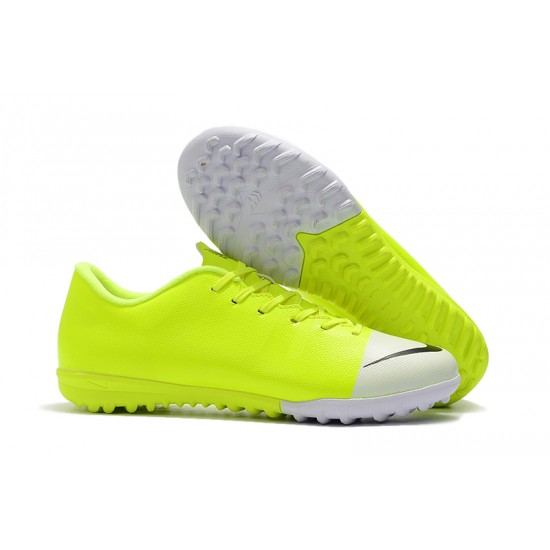 Scarpe da calcio Nike Vaporx 12CLUB TF Verde Fluo Bianca