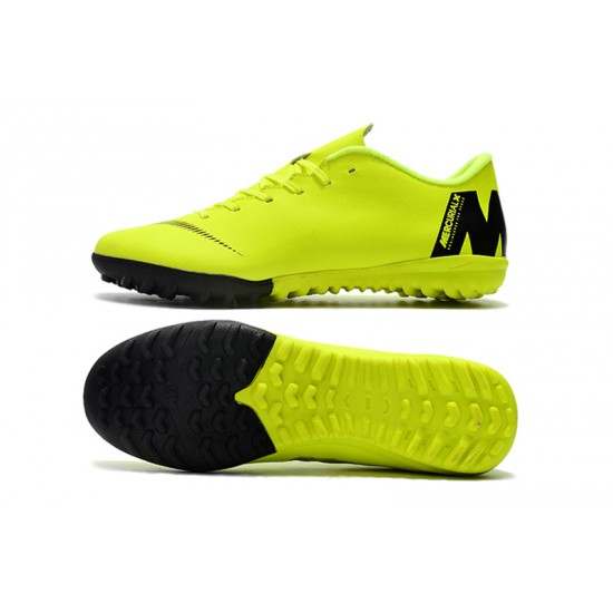 Scarpe da calcio Nike Vaporx 12CLUB TF Verde Fluo