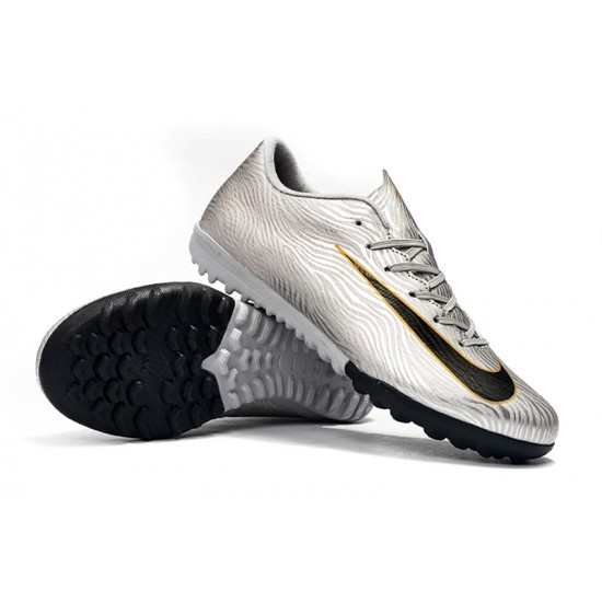 Scarpe da calcio Nike Vaporx 12CLUB TF Argento