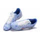 Scarpe da calcio Nike Air Zoom Mercurial Vapor XV Academy TF Blu Bianca Oro Low-top
