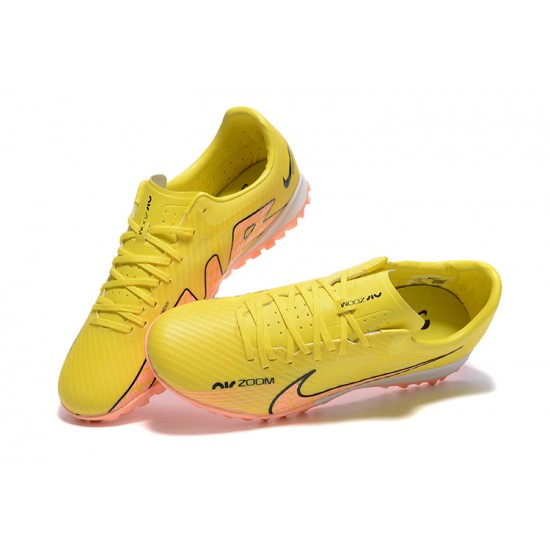 Scarpe da calcio Nike Air Zoom Mercurial Vapor XV Academy TF Giallo Rosa Low-top