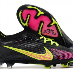 Scarpe da calcio Nike Air Zoom Mercurial Vapor XV Elite FG Low-top Nero Rosa Giallo