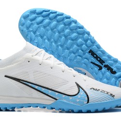 Scarpe da calcio Nike Air Zoom Mercurial Vapor XV Elite TF Low-top Blu Bianca