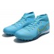 Scarpe da calcio Nike Mercurial Superfly 8 Academy TF High-top Blu Giallo