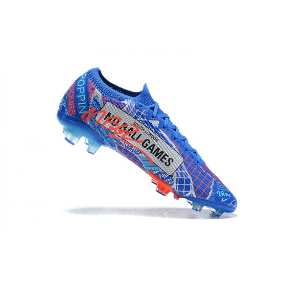 Scarpe da calcio Nike Mercurial Vapor 13 Elite FG Arancia Blu Nero Bianca Low-top