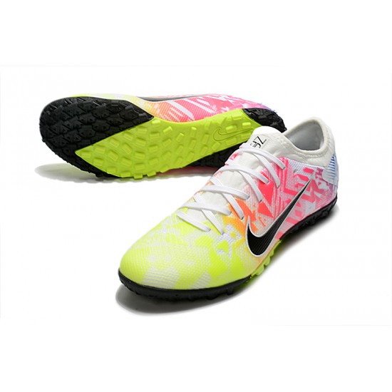 Scarpe da calcio Nike Mercurial Vapor 13 Pro TF Low-Top Rosa Giallo Blu