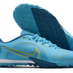 Scarpe da calcio Nike Mercurial Vapor 14 Academy TF Low-top Blu Dark Blu Arancia
