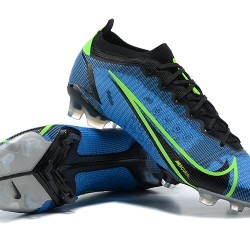 Scarpe da calcio Nike Mercurial Vapor 14 Elite FG Low-top Nero Blu Bianca