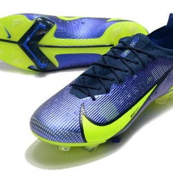 Scarpe da calcio Nike Mercurial Vapor 14 Elite FG Low-top Blu Giallo Unisex