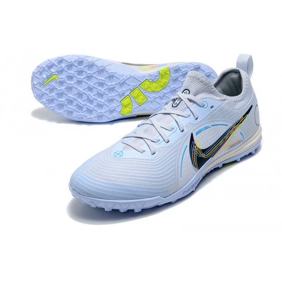 Scarpe da calcio Nike Mercurial Zoom Vapor 14.5 Pro TF Low-top Bianca Giallo Blu