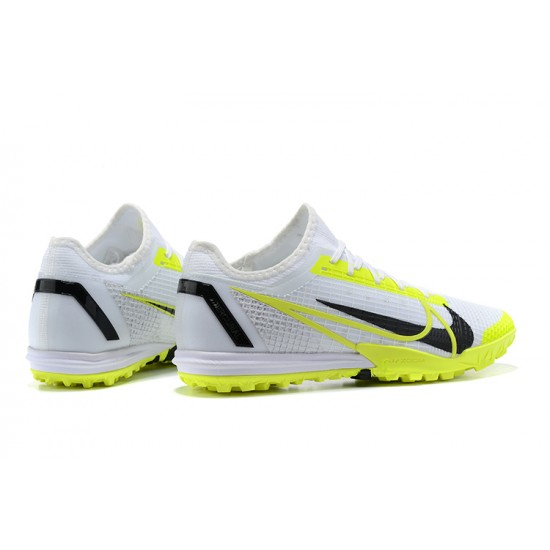 Scarpe da calcio Nike Zoom Vapor 14 Pro TF Bianca LightGiallo Nero Low-top