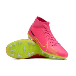 Scarpe da calcio Nike Air Zoom Mercurial Superfly IX Academy AG High-top Verde Rosa Unisex