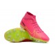 Scarpe da calcio Nike Air Zoom Mercurial Superfly IX Academy AG High-top Verde Rosa Unisex