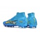 Scarpe da calcio Nike Air Zoom Mercurial Superfly IX Elite AG High-top Blu Unisex