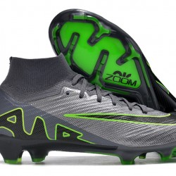 Scarpe da calcio Nike Air Zoom Mercurial Superfly IX Elite FG High-top Verde Nero Unisex