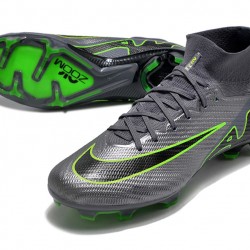 Scarpe da calcio Nike Air Zoom Mercurial Superfly IX Elite FG High-top Verde Nero Unisex