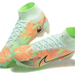 Scarpe da calcio Nike Air Zoom Mercurial Superfly Ix Elite Fg Verde Nero High-top Football Cleats