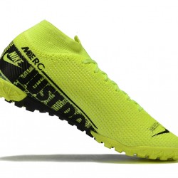 Scarpe da calcio Nike Mercurial Superfly 7 Elite TF Nero Verde High-top