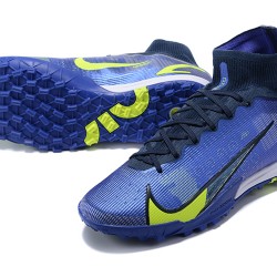 Scarpe da calcio Nike Superfly 8 Elite TF High-top Nero Blu Giallo