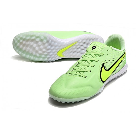 Scarpe da calcio Nike React Tiempo Legend 9 Pro TF Low-Top Verde Bianca