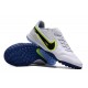Scarpe da calcio Nike React Tiempo Legend 9 Pro TF Low-Top Bianca Blu