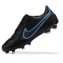 Scarpe da calcio Nike Tiempo Legend 9 Elite FG Nero Blu Low-top