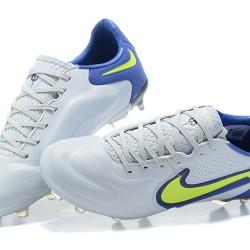 Scarpe da calcio Nike Tiempo Legend 9 Elite FG Nero Blu Giallo Grigio Low-top