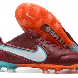 Scarpe da calcio Nike Tiempo Legend 9 Elite FG Low-Top Rosso Blu