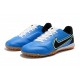 Scarpe da calcio Nike Tiempo Legend 9 Pro TF Low-Top Bianca Blu Nero