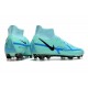 Scarpe da calcio Nike Phantom GT Elite Dynamic Fit FG High-top Turqoise Blu