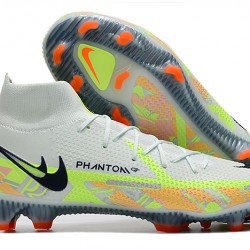 Scarpe da calcio Nike Phantom GT Elite Dynamic Fit FG High-top Bianca Verde Nero