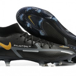 Scarpe da calcio Nike Phantom GT2 Dynamic Fit Elite FG Nero Oro Bianca High-top