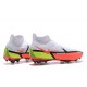 Scarpe da calcio Nike Phantom GT2 Elite DF FG Bianca Arancia Giallo Nero High-top