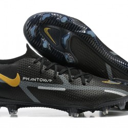 Scarpe da calcio Nike Phantom GT2 Elite FG Oro Nero Bianca Low-top