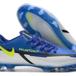 Scarpe da calcio Nike Phantom GT2 FG Low-top Dark Blu Bianca