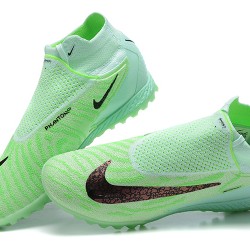 Scarpe da calcio Nike Phantom GX Elite DF Link TF Verde Nero LightVerde High-top For