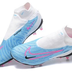 Scarpe da calcio Nike Phantom GX Elite FG Nero LightBlu Rosa High-top For