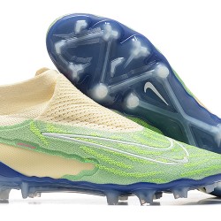 Scarpe da calcio Nike Phantom GX Elite FG LightVerde Beige Blu High-top For