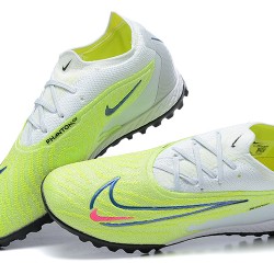 Scarpe da calcio Nike Phantom GX Elite DF Link TF Grigio Blu Rosa Verde Low-top For