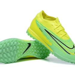 Scarpe da calcio Nike Phantom GX Elite DF Link TF Giallo Verde Nero Low-top For