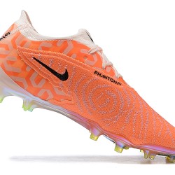 Scarpe da calcio Nike Phantom GX Elite FG Nero Rosa Arancia Low-top For