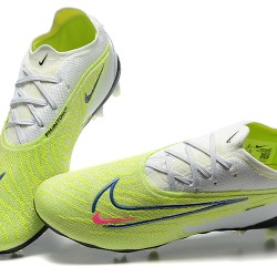 Scarpe da calcio Nike Phantom GX Elite FG Verde Bianca Grigio Low-top For